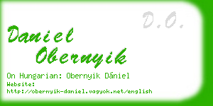 daniel obernyik business card